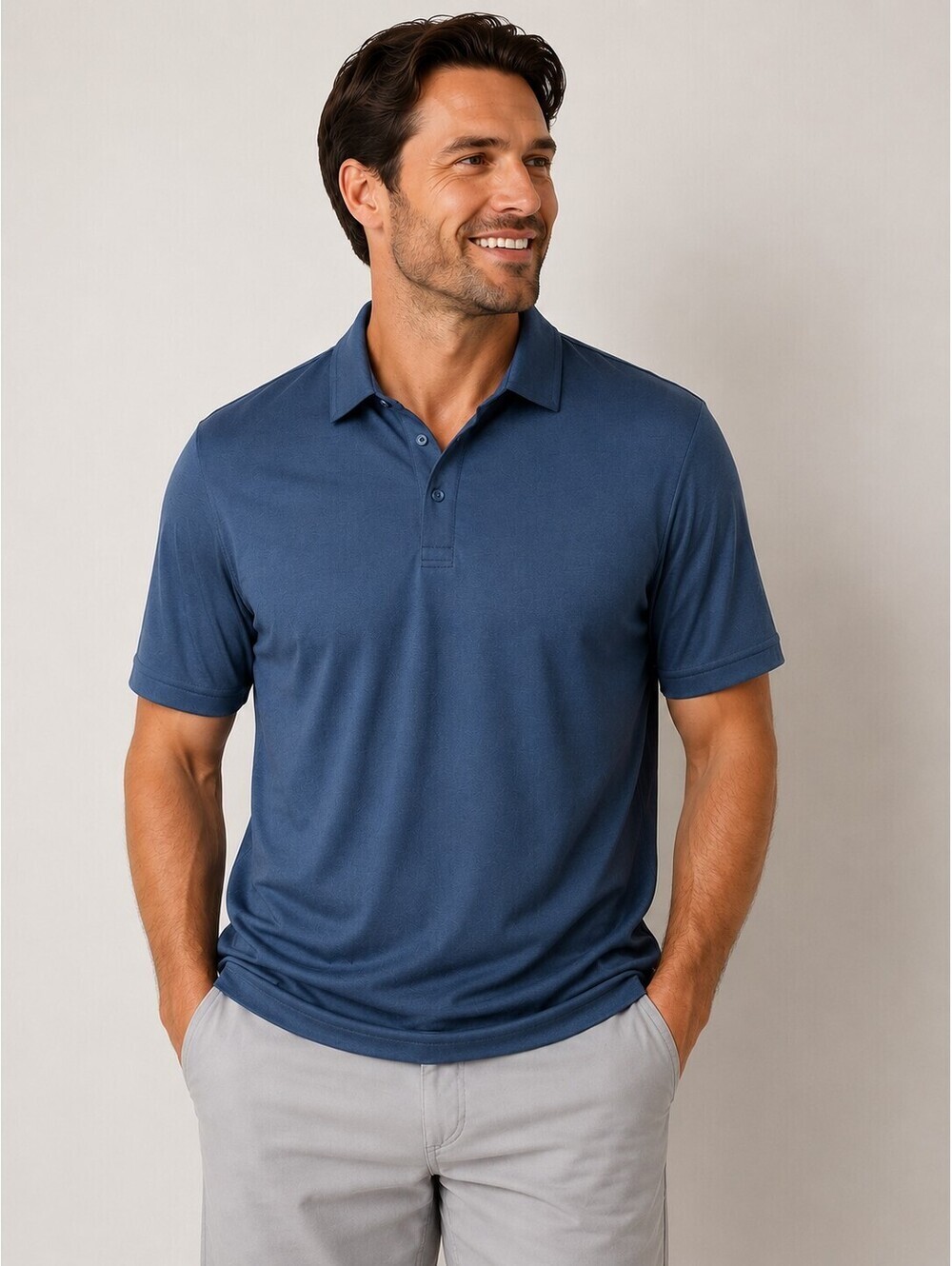 TravisMathew Men’s Polo Shirt Navy Blue Golf Tennis Performance Size L NWT